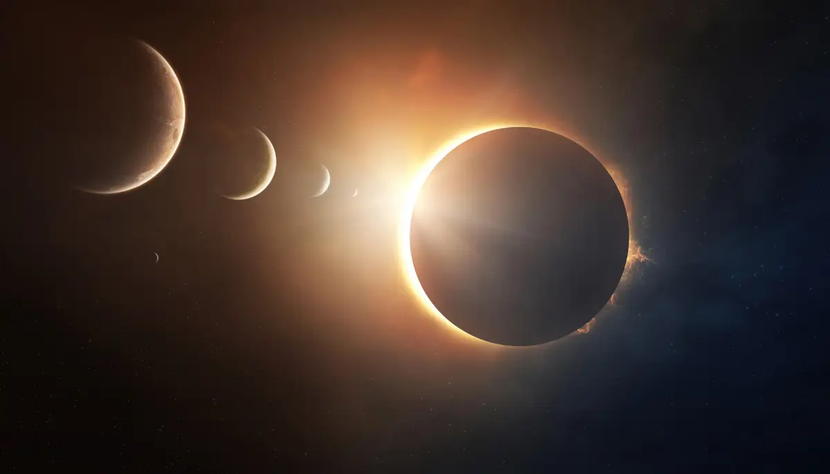 Ilustrasi Gerhana Matahari HIbrida jelang Idul Fitri (Sumber : pixabay)