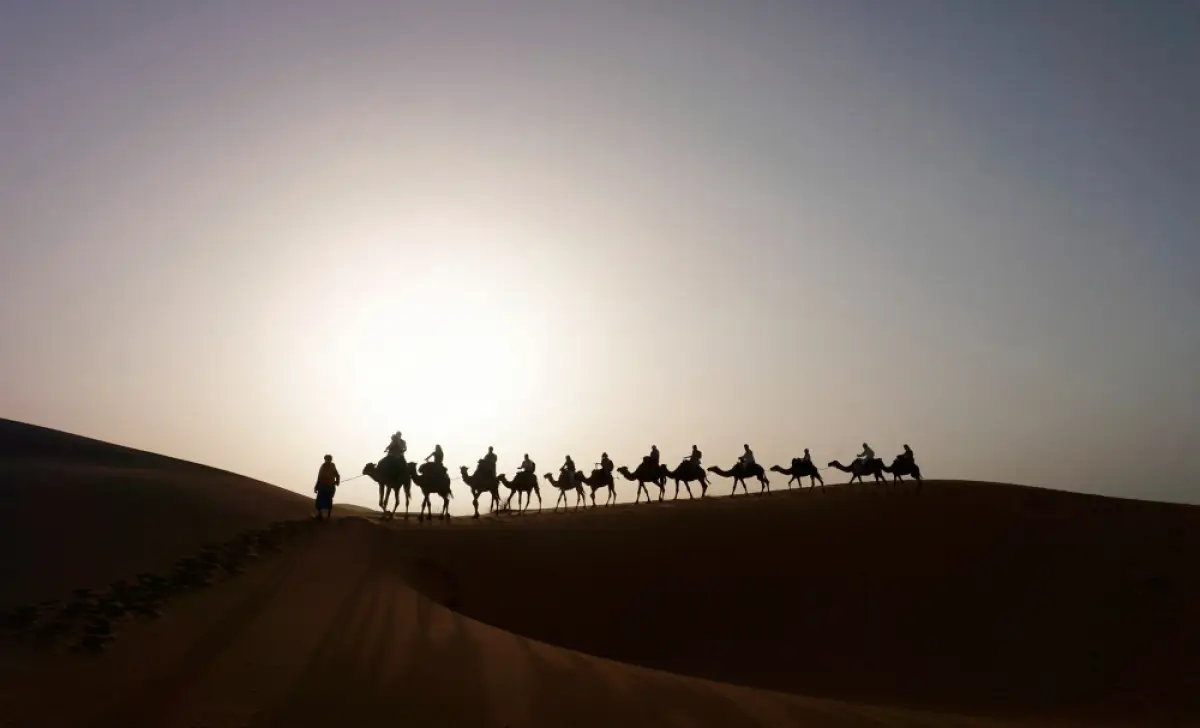 ilustrasi perayaan Idul Fitri pada zaman Rasulallah (Sumber : freepik)