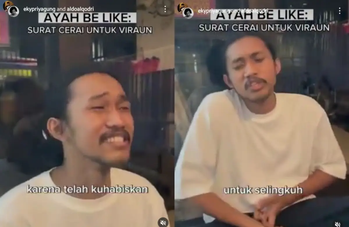 Video parodi lagu sindir perselingkuhan Virgoun (Sumber : Instagram)