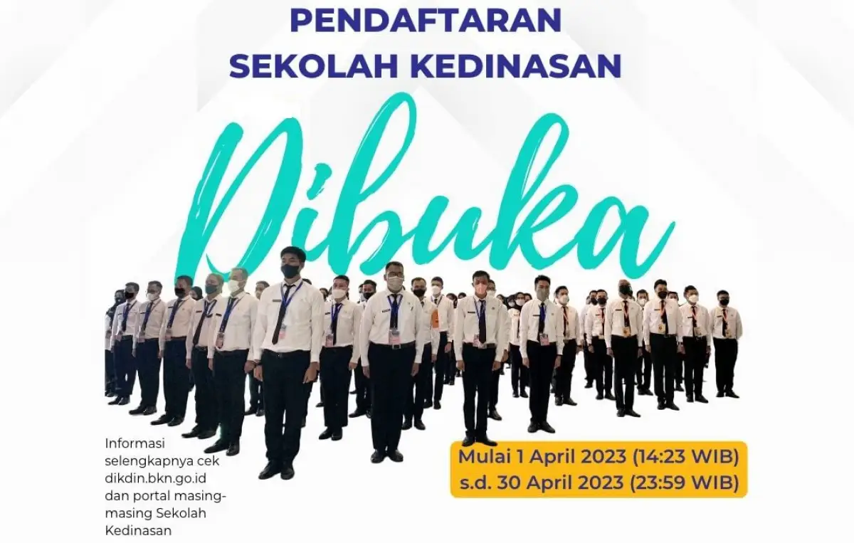 Pendaftaran Sekolah Kedinasan 2023 dibuka hingga 30 April 2023 pukul 23.59 WIB. (Sumber : Instagram @bkngoidofficial)