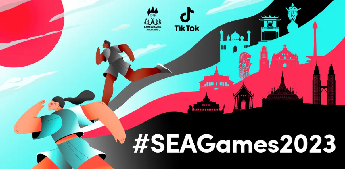 TikTok menjadi sponsor premium SEA Games ke-32 tahun 2023. (Sumber : TikTok)