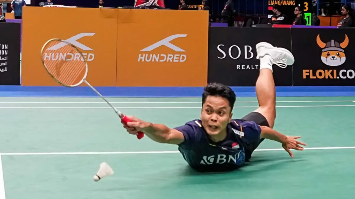 Anthony Sinisuka Ginting di Badminton Asia Championship 2023. (Sumber : BWF)