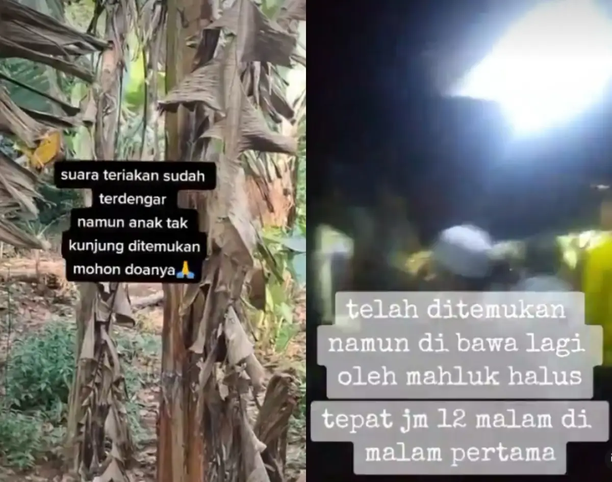 Viral video tentang anak kecil yang diduga disembunyikan makhluk halus (Sumber : Instagram)