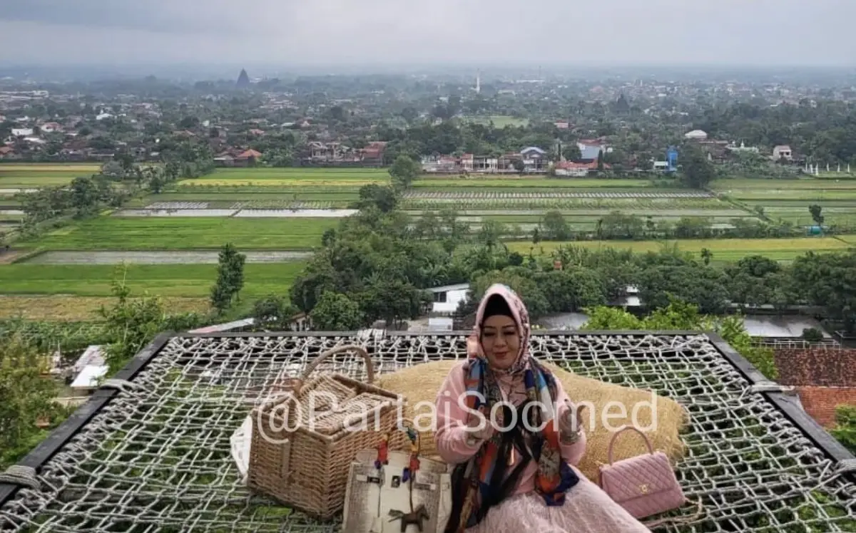 Potret Reihana Kadinkes Lampung yang viral hobby flexing harta (Sumber : Twitter @PartaiSocmed)