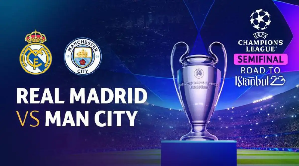Manchester City FC vs Real Madrid (Sumber : Aplikasi Vidio)