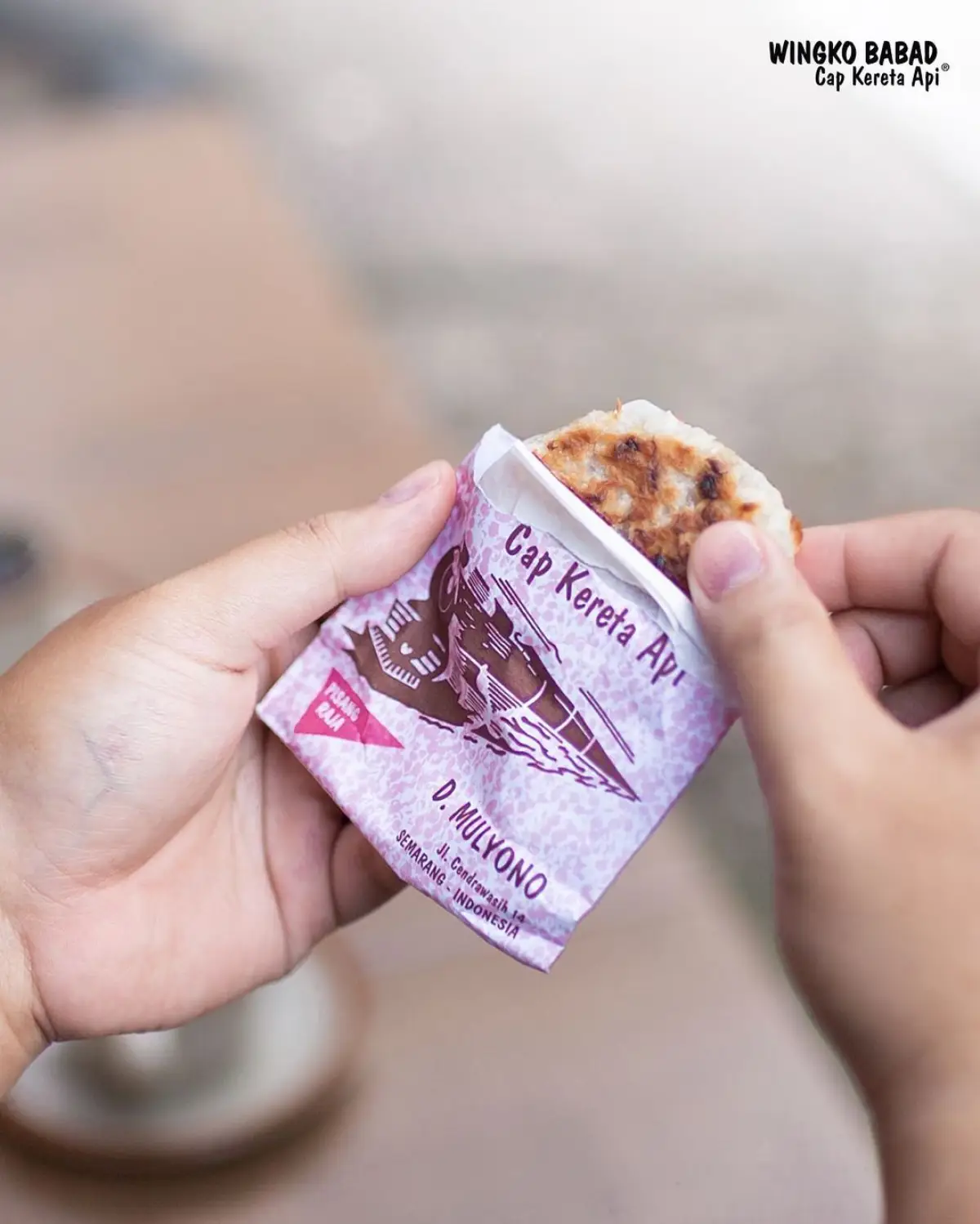 Wingko Babad Kereta Api. (Sumber : instagram/wingkobabadkeretaapi)