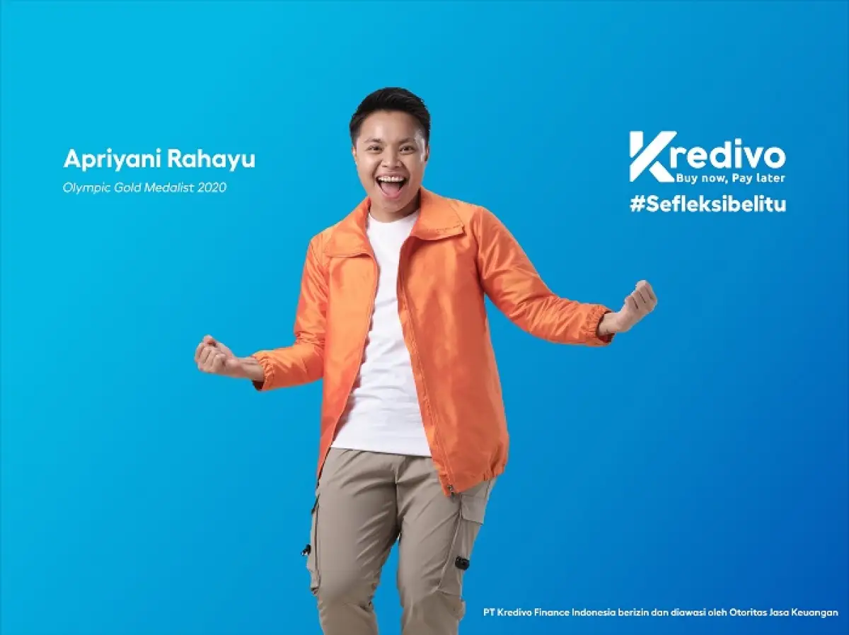 Apriyani Rahayu jadi brand ambassador pertama Kredivo. (Sumber : Kredivo)