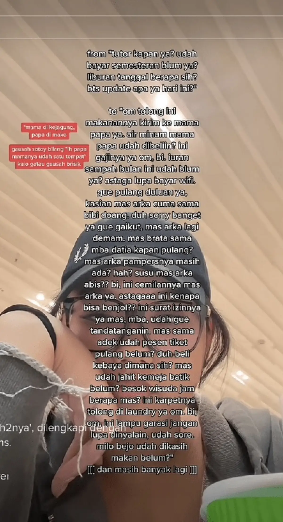 Curhatan putri sulung Ferdy Sambo. (Sumber : Tiktok/trishaeas)