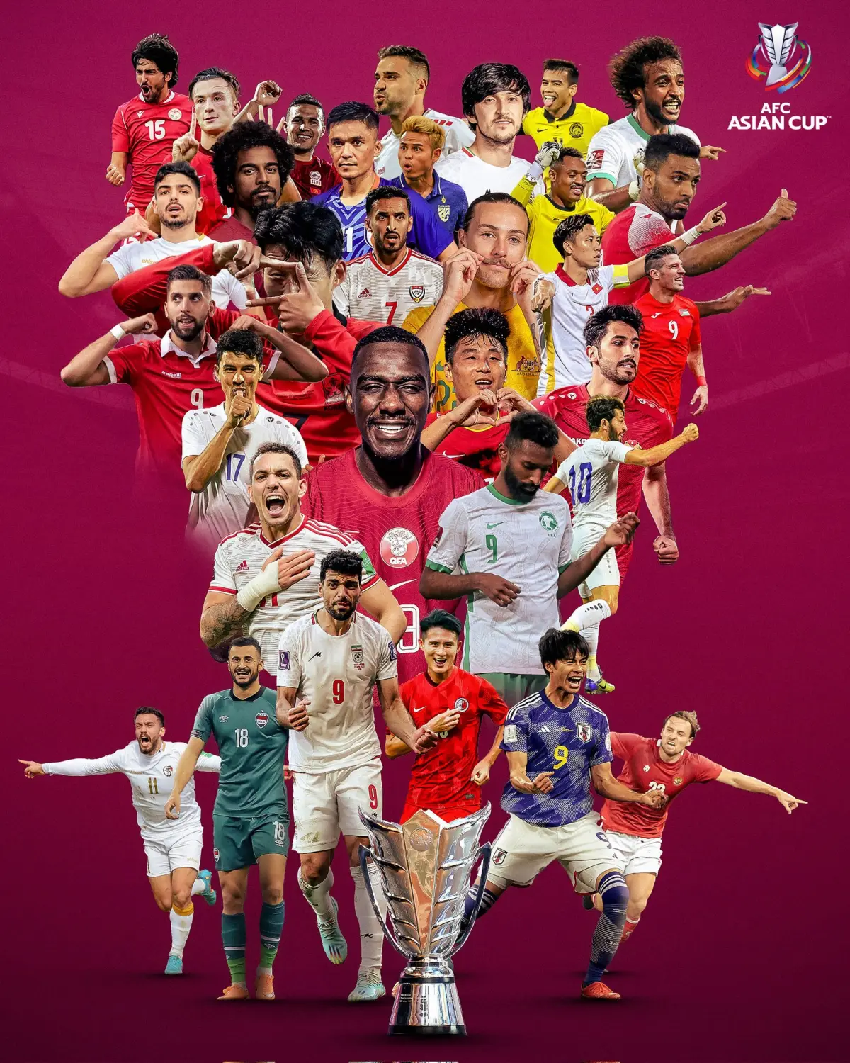 Pembagian Grup Piala Asia 2023 Qatar telah selesa dilakukan (Sumber : Twitter)