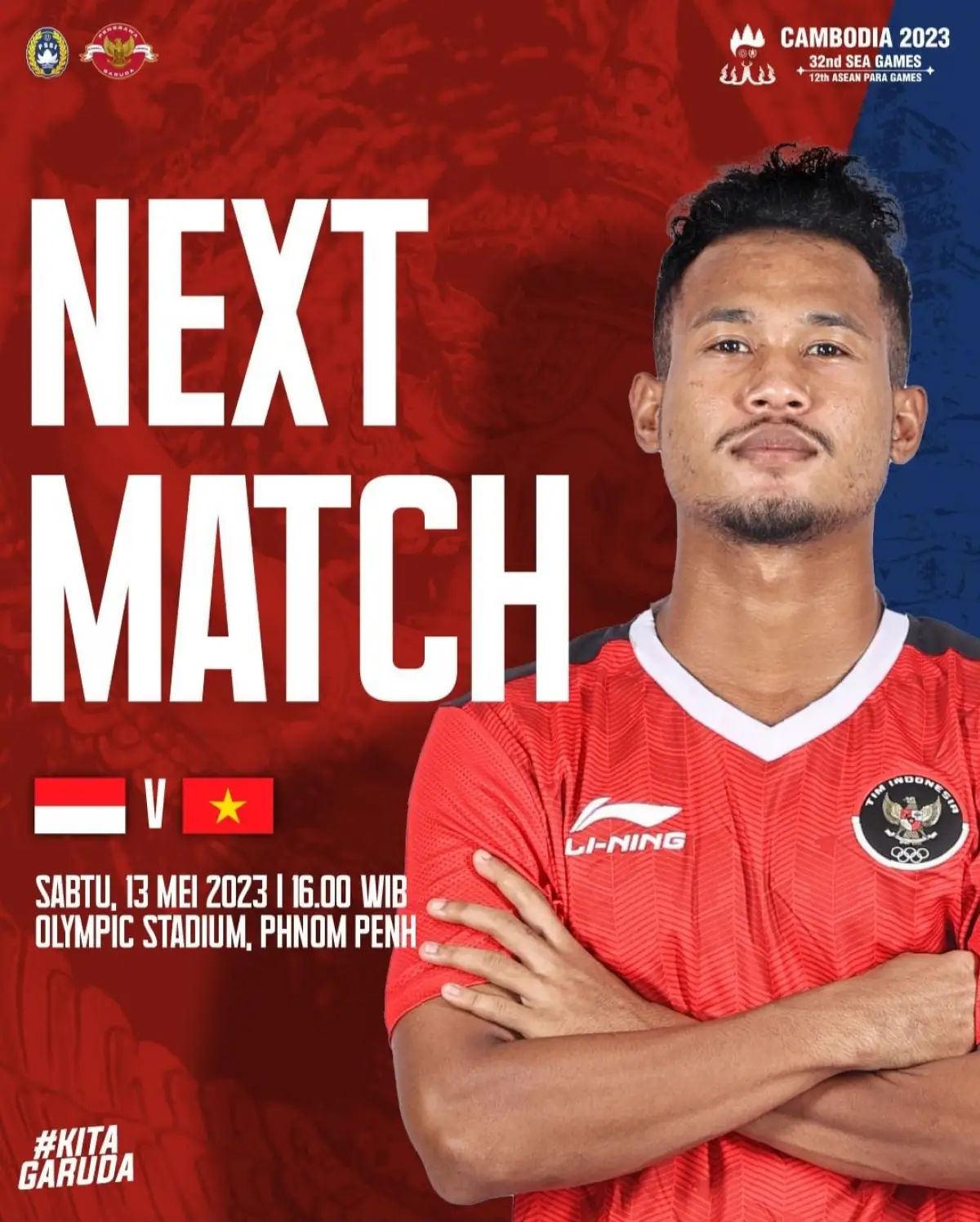 Timnas Indonesia U22 vs Vietnam, semfinal SEA Games 2023 (Sumber : Instagram @PSSI)