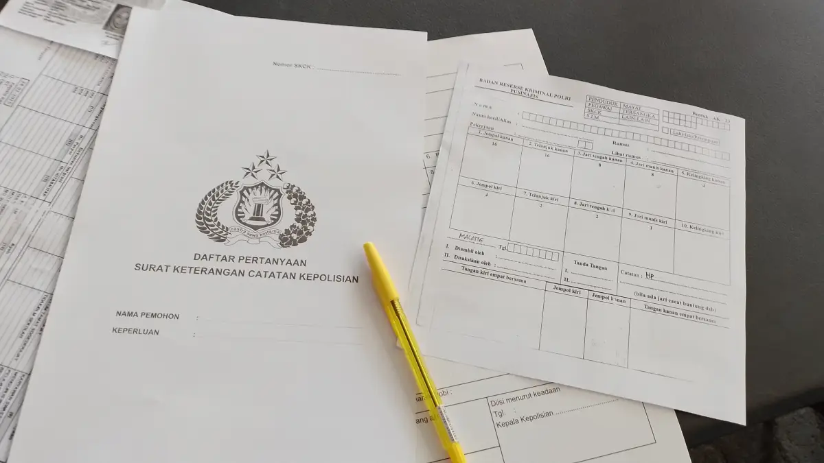 Ilustrasi SKCK. Polres Semarang kini melayani pembuatan SKCK online melalui WhatsApp. (Sumber : Twitter)