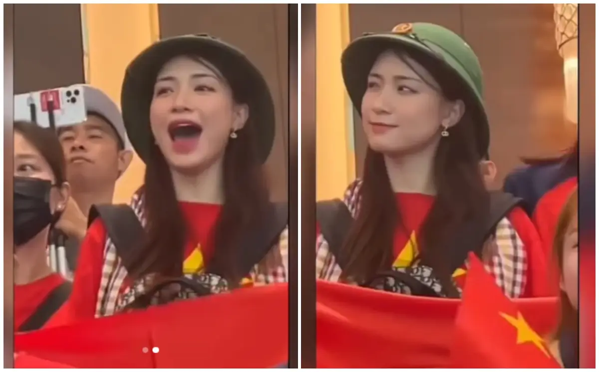 Hao Minzy yang viral karena kesal suaranya kalah dari suporter Indonesia (Sumber : Instagram)