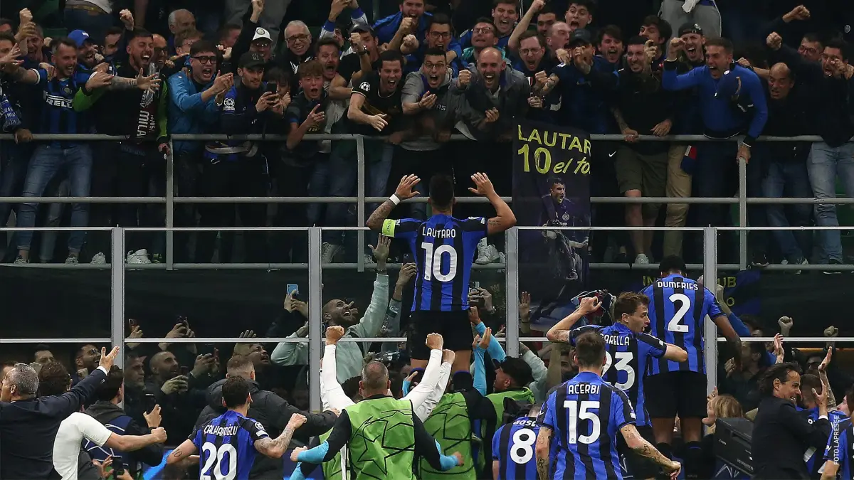 Inter Milan lolos ke final Liga Champions 2022/2023 (Sumber : Twitter)