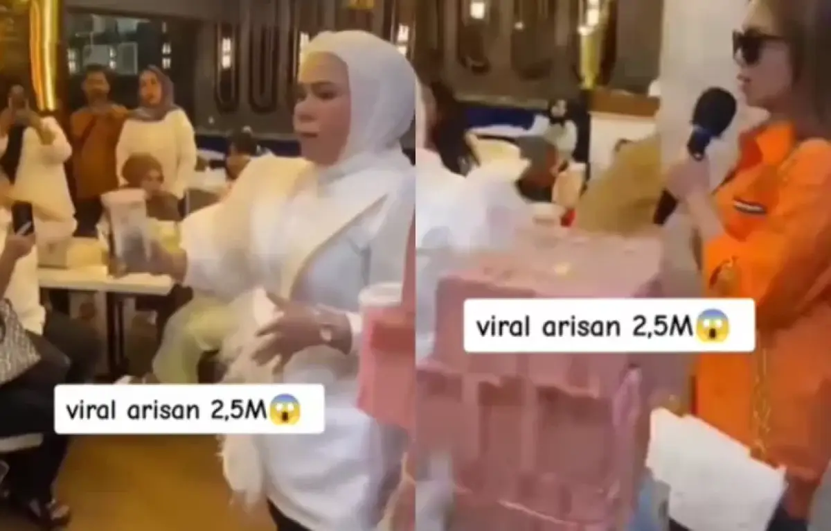 Arisan Rp 2,5 miliar oleh ibu-ibu pengusaha di Makassar. (Sumber : Instagram @lambe_turah)