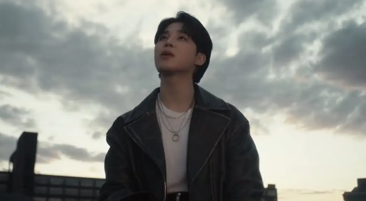 Jimin BTS pada video klip lagu Angel Pt 1 OST FAST X. (Sumber : YouTube NLE CHOPPA)
