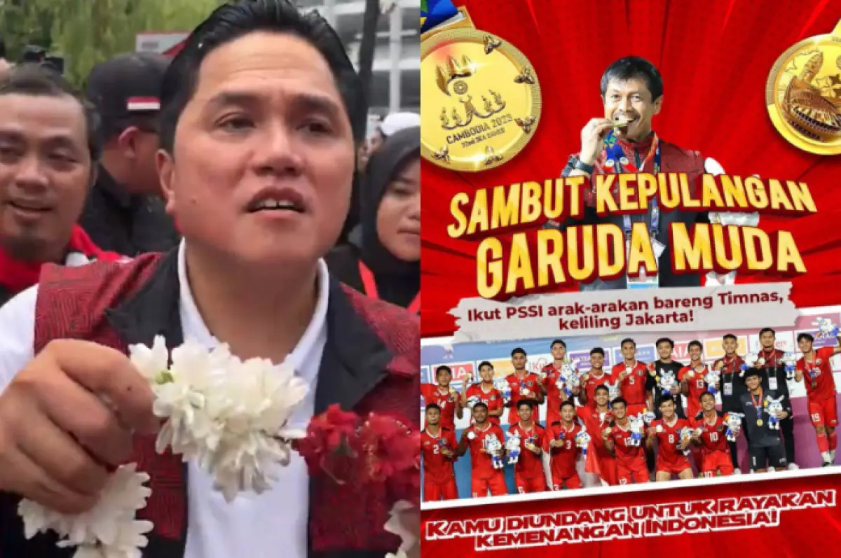 Erick Thohir kena rujak Netizen usai ajak arak-arakan Timnas Indonesia U-22 (Sumber : Instagram Erick Thohir)