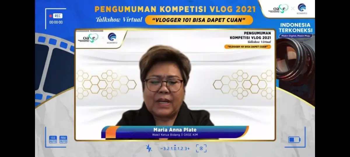 Profil Maria Anna, istri dari Johny G Plate (Sumber : Instagram Menkominfo)