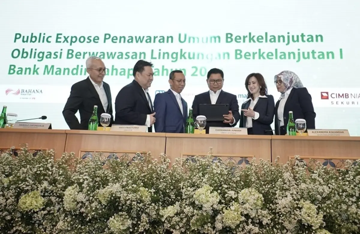 Komitmen Bangun Bisnis Berkelanjutan, Bank Mandiri Incar Rp5 Triliun dari Penerbitan Green Bond.