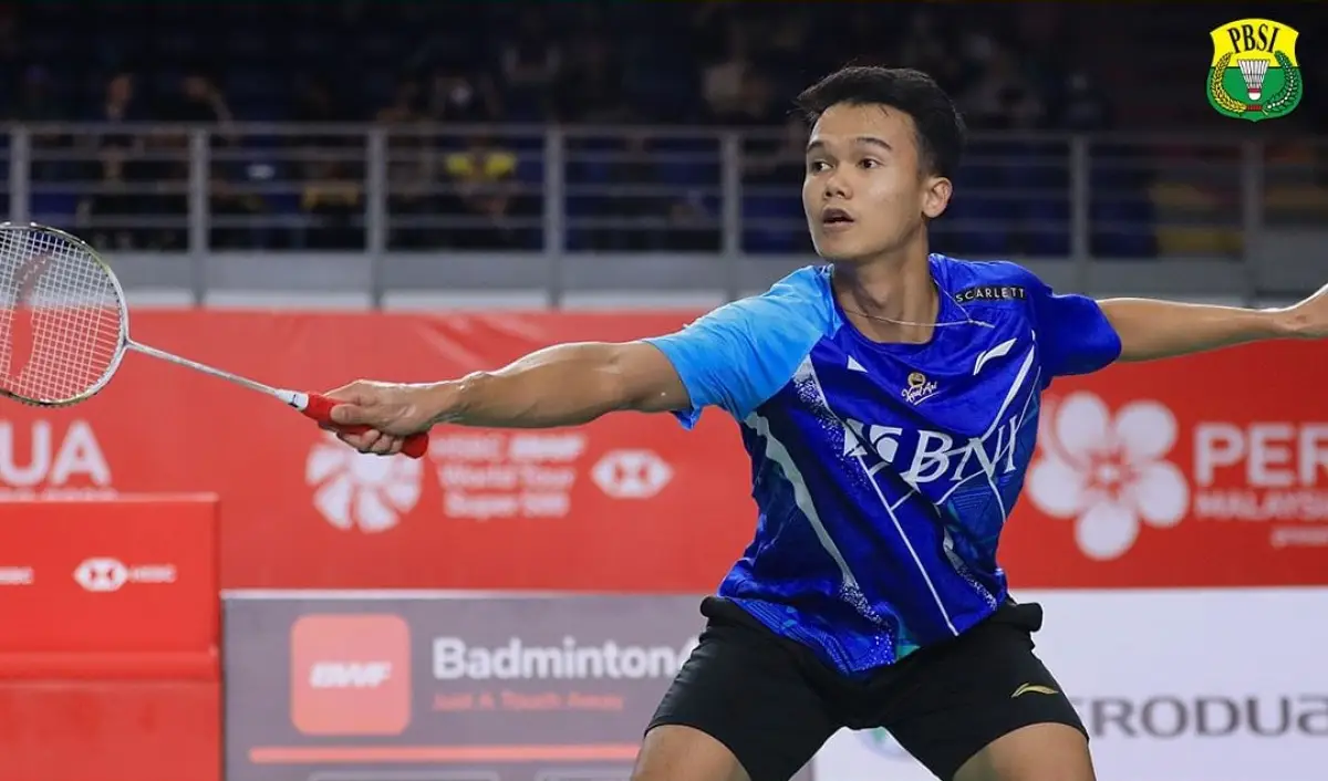 Pebulutangkis tunggal putra, Christian Adinata, alami cedera saat lawan wakil India di semifinal Malaysia Masters 2023. (Sumber : PBSI)