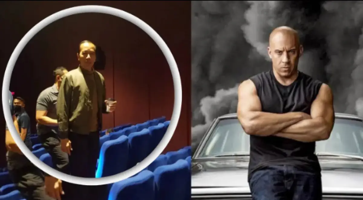 Presiden Jokowi nonton film Fast X di bioskop (Sumber : Instagram @unikinfo_id)