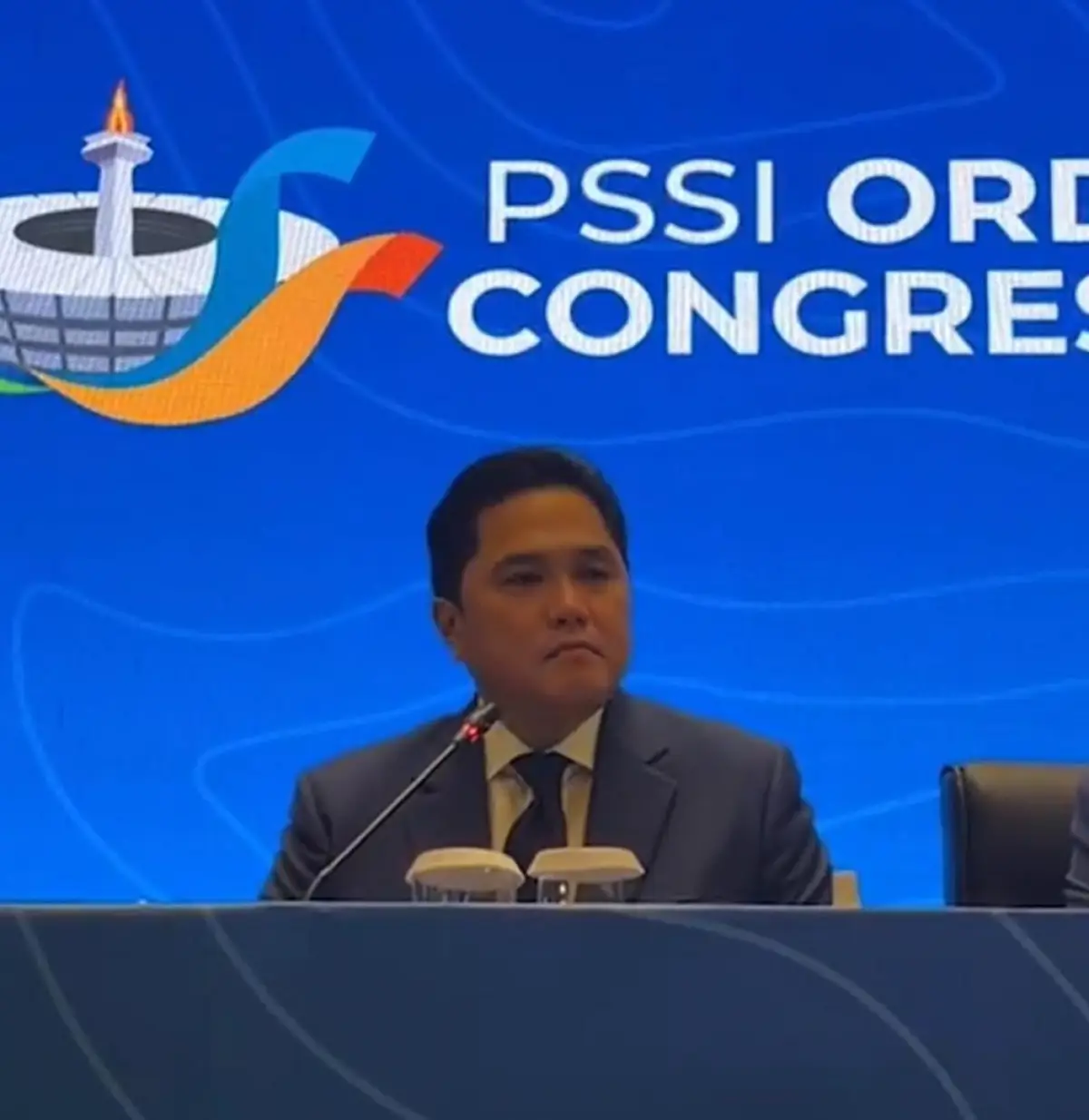 Erick Thohir di Kongres Biasa PSSI (Sumber : Instagram Erick Thohir)