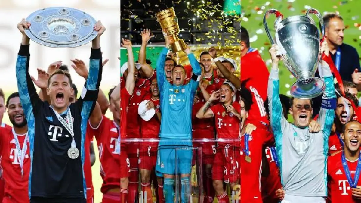 Bayern Munchen saat.emraih Treble Winners Eropa (Sumber : Twitter)