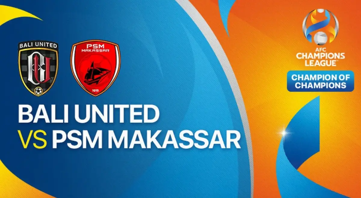 Bali United vs PSM Makassar, play-off Liga Champions Asia (Sumber : tangkapan layar Vidio)