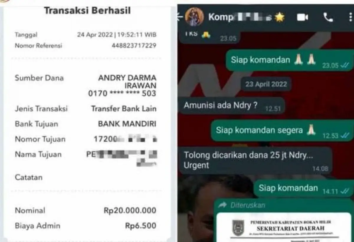 Viral kisah anggota Brimob di Riau diminta komandan untuk mencari dana tambahan. (Sumber : Facebook AnDrimob Svt Riau)
