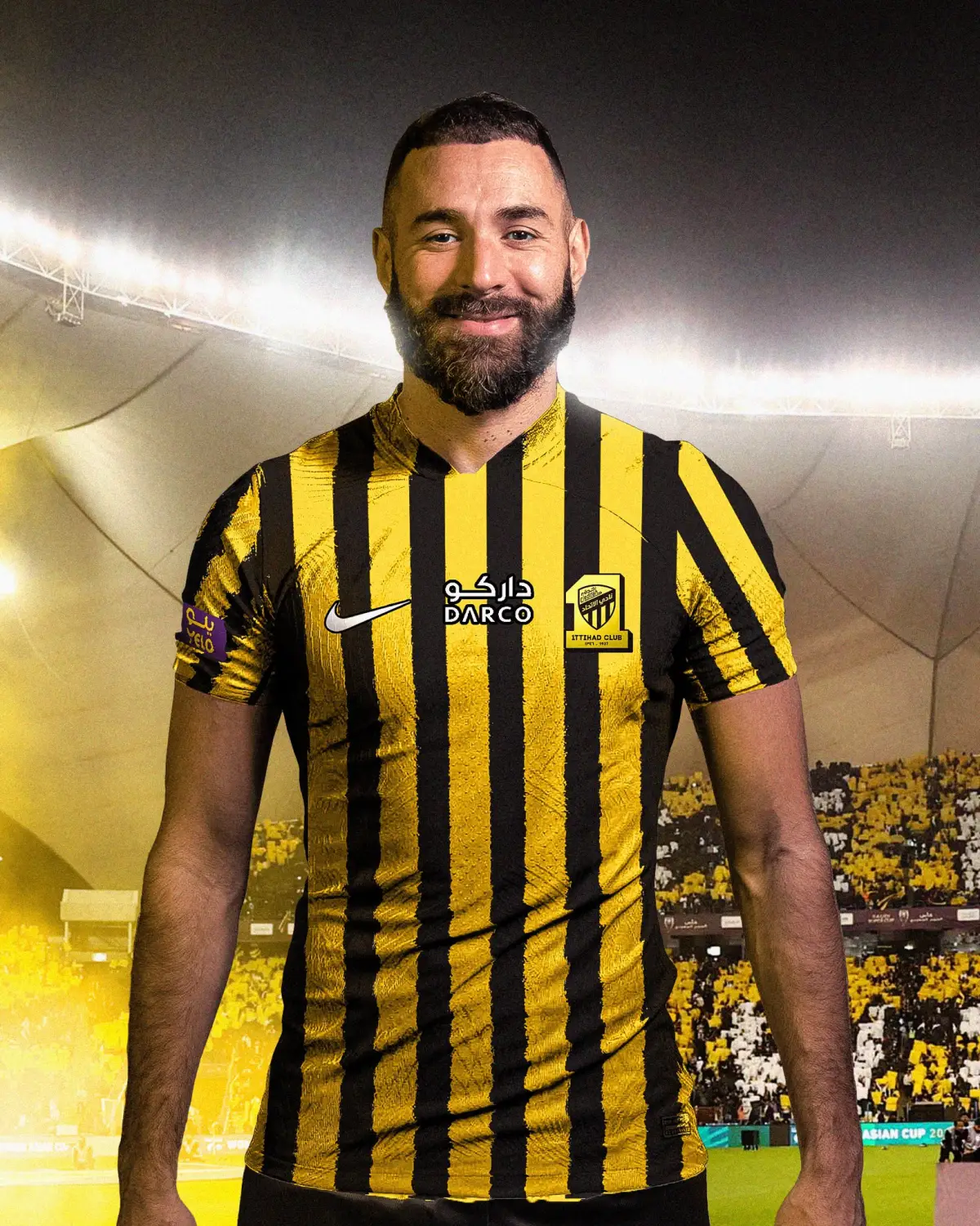 Karim Benzema sudah sepakat pindah ke Liga Arab Saudi (Sumber : Twitter)