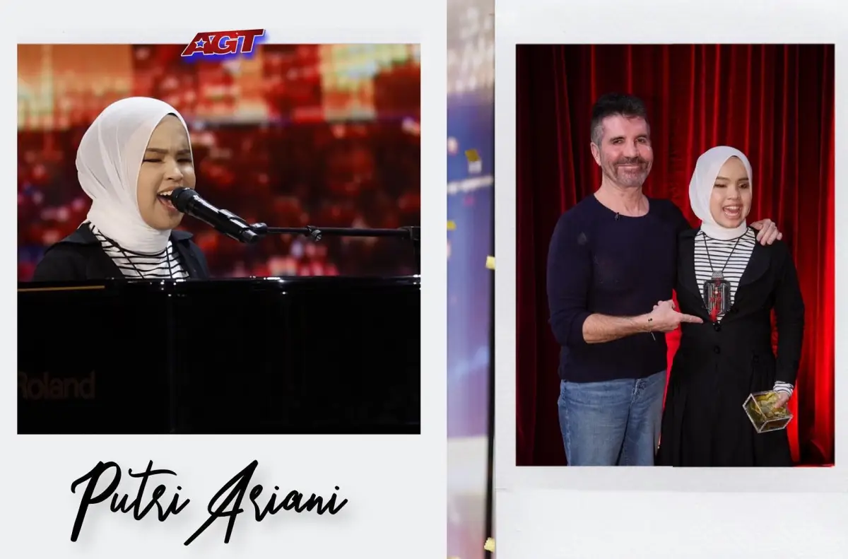 Putri Ariani, penyanyi disabilitas netra yang dapat golden buzzer dari Simon Cowell di America's Got Talent. (Sumber : Instagram @agtauditions)
