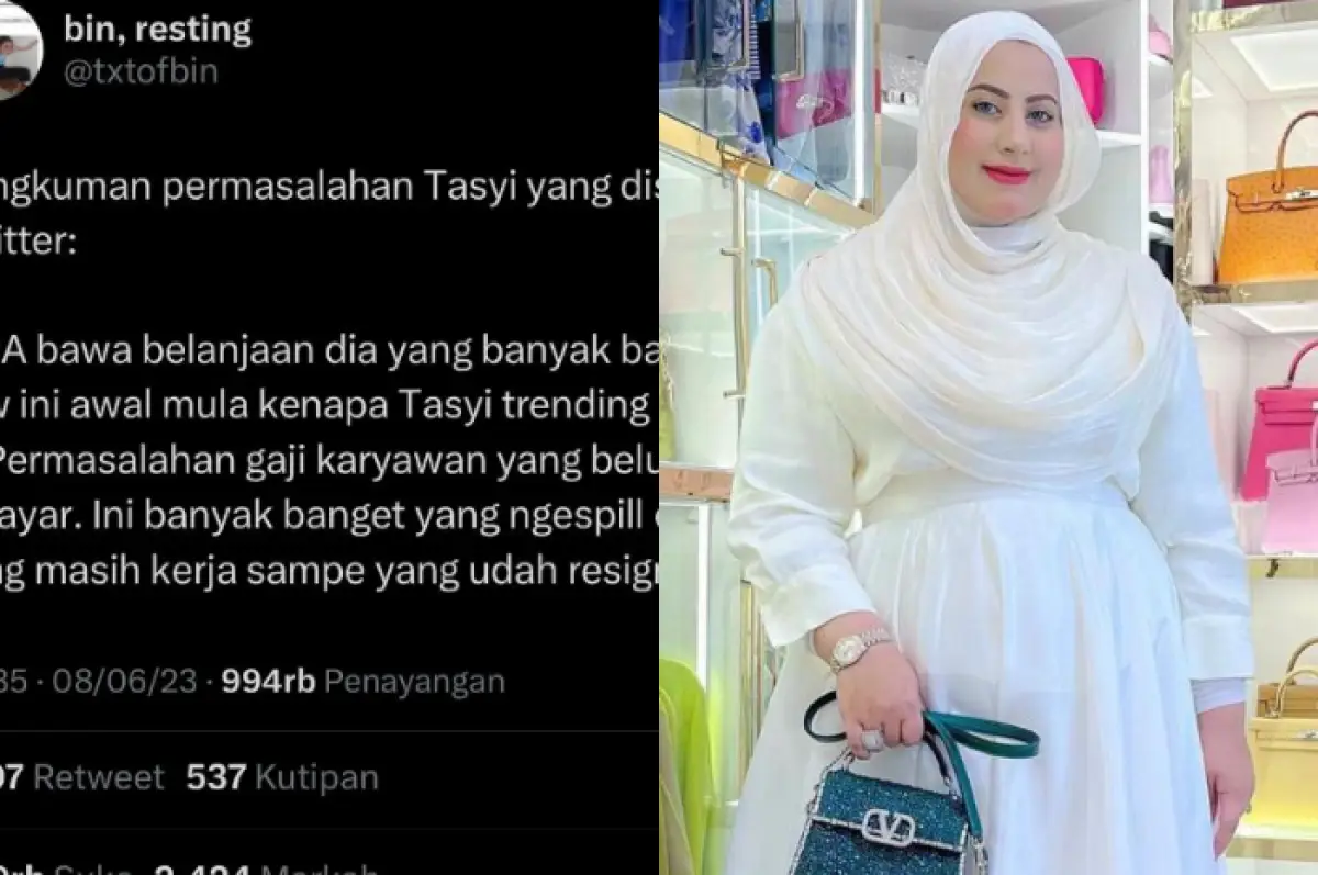 Netizen bikin daftar kehebohan Tasyi Athasyia (Sumber : Twitter @txtofbin dan instagram @tasyiathasyia)