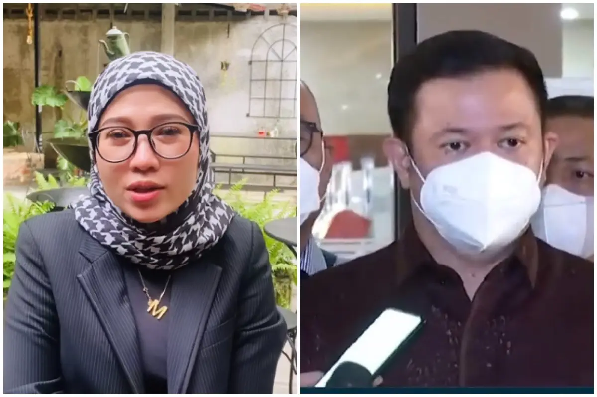 Mellisa Anggraini dan Andreas Nahot Silitonga (Sumber : Instagram Mellisa Anggraini/Kompas TV)