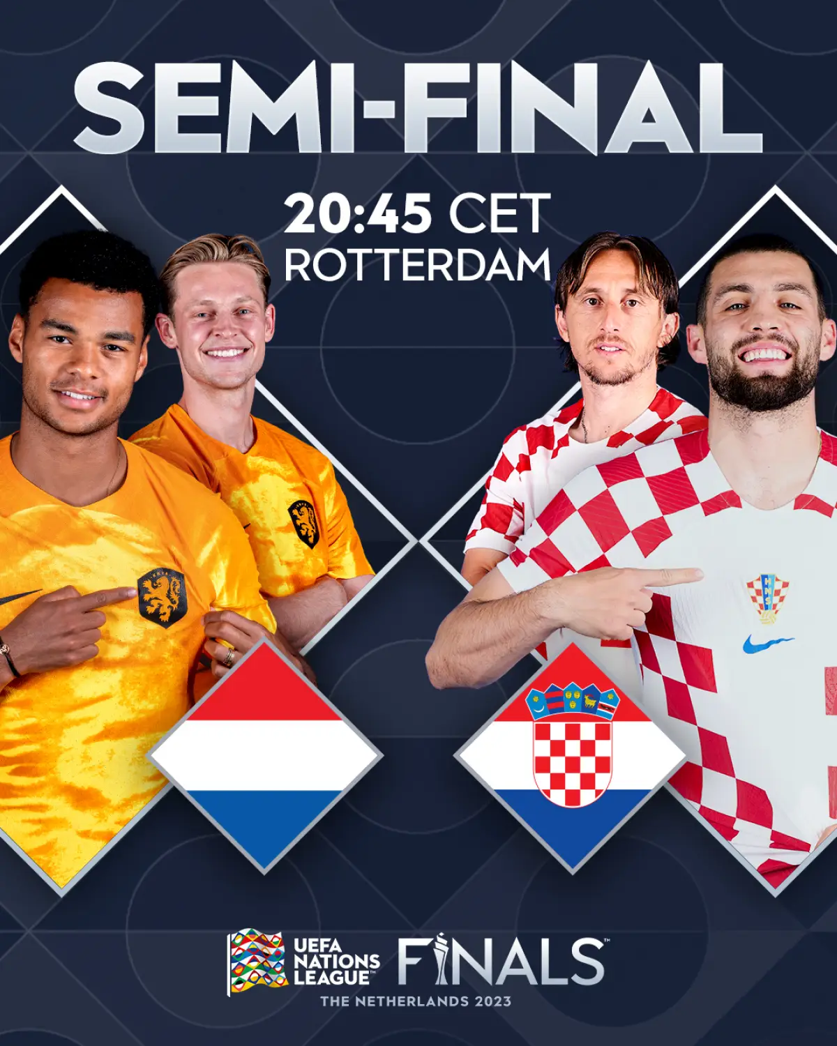 Semifinal UEFA Nations League Belanda vs Kroasia (Sumber : Twitter)