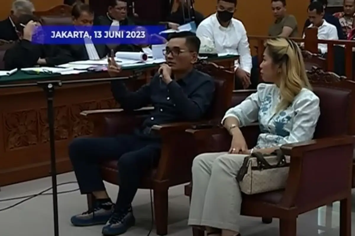 Saksi Rudy Setiawan dan  Istri saat sidang lanjutan Mario Dandy dan Shane Lukas (Sumber : Kompas TV)