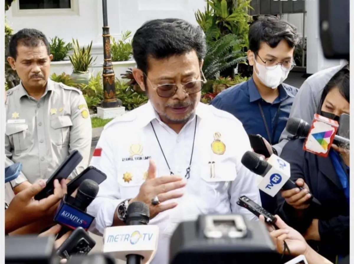 Menteri Pertanian Syahrul Yasin Limpo (Sumber : instagram @kementan)