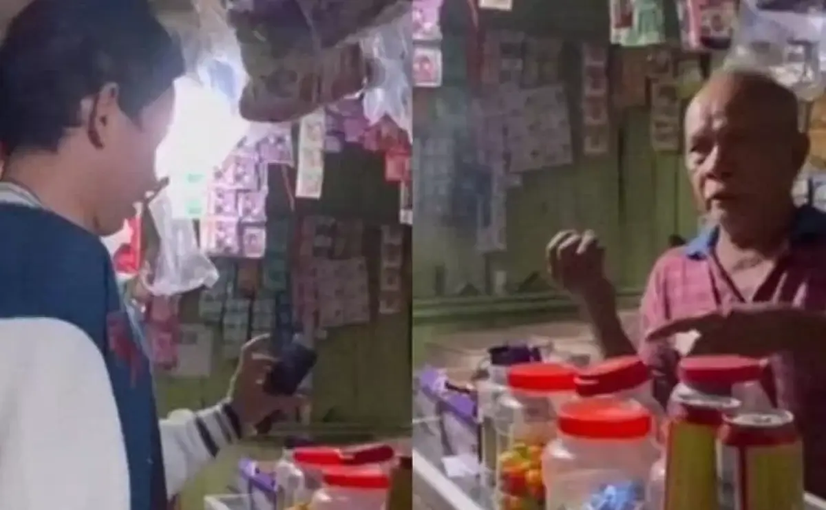 Konten kreator Richard Theodore saat membuat konten soal tes kejujuran ke warga NTT. (Sumber : TikTok)