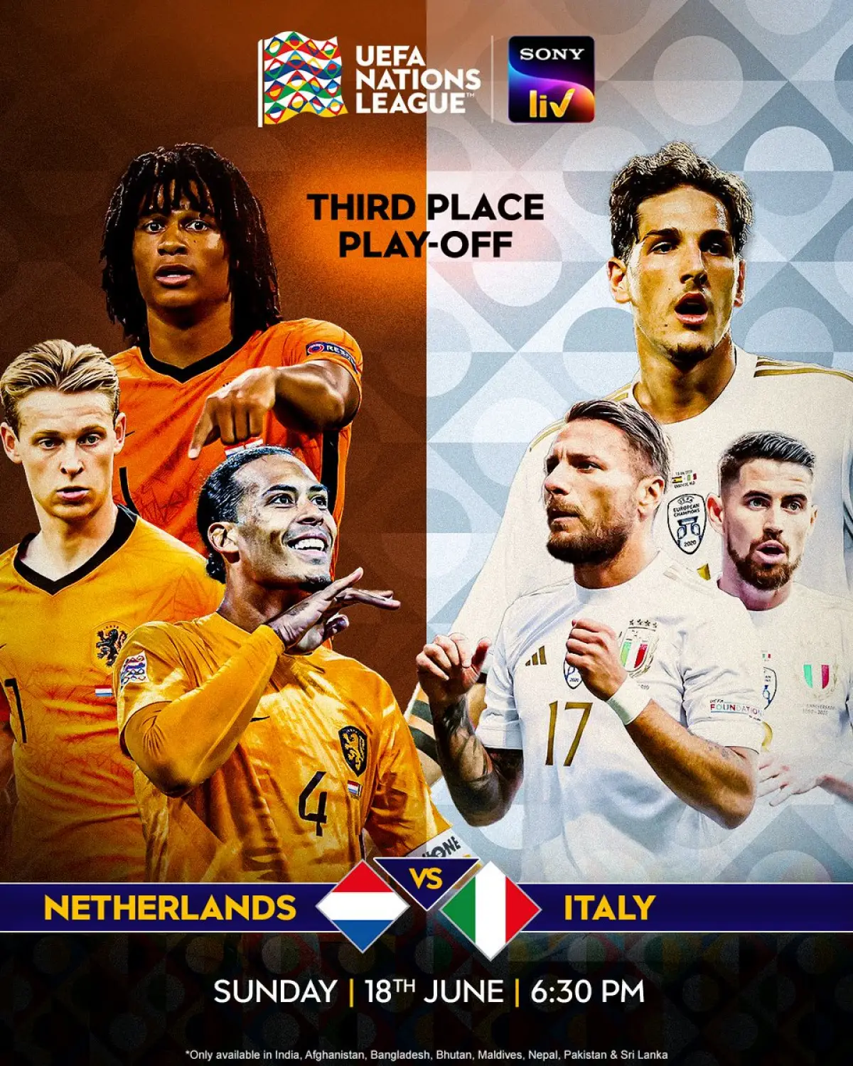 Belanda dan Italia akan memperebutkan tempat ketiga UEFA Nations League (Sumber : Twitter)