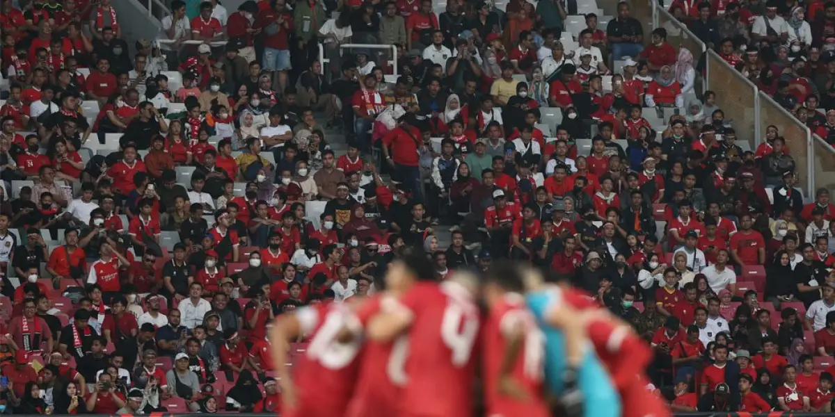 Antusiasme suporter Timnas Indonesia membuat jurnalis asing terkesan (Sumber : Twitter)