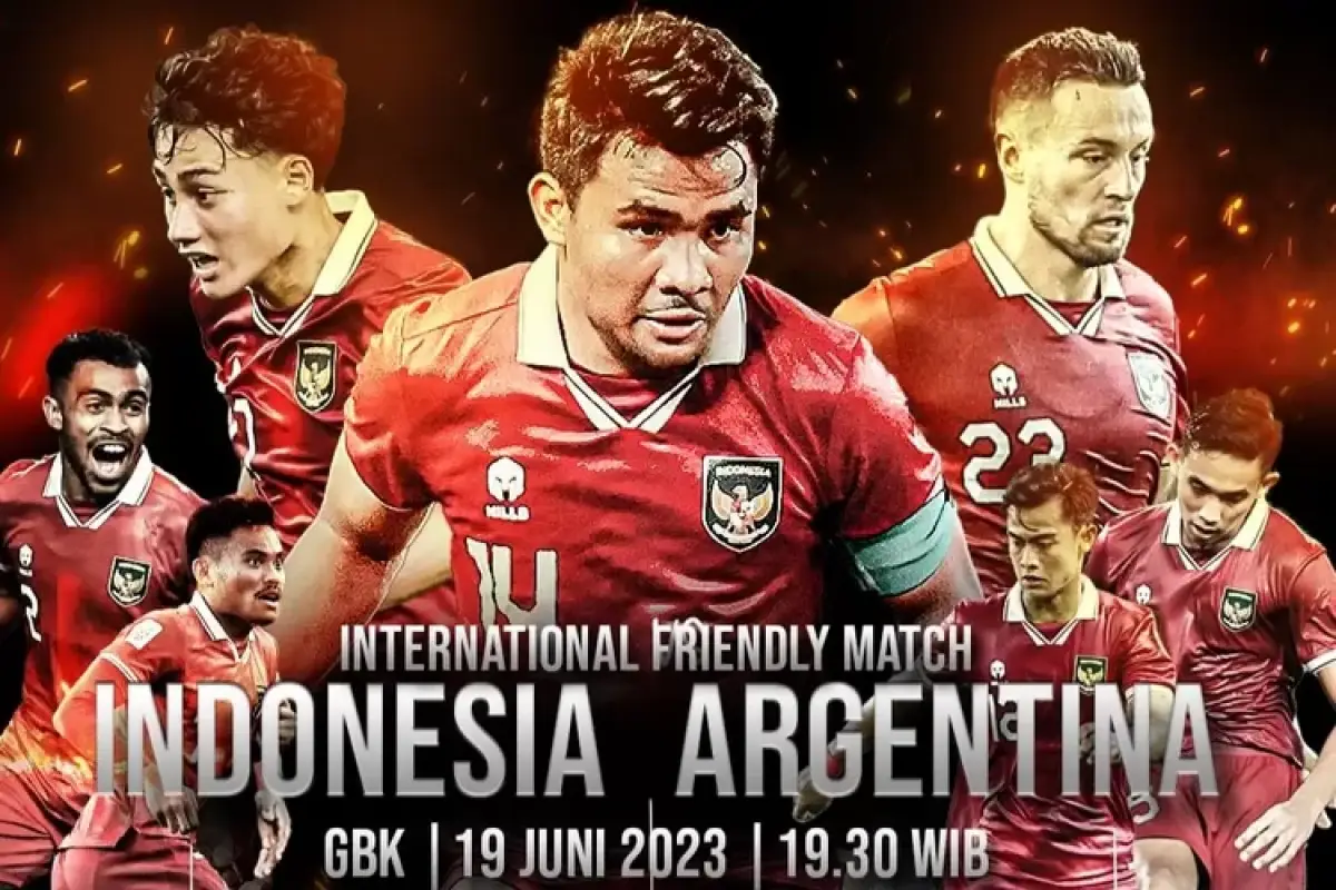 Timnas Indonesia akan menjamu Argentina, Senin 19 Juni 2023. (Sumber : Instagram @PSSI)