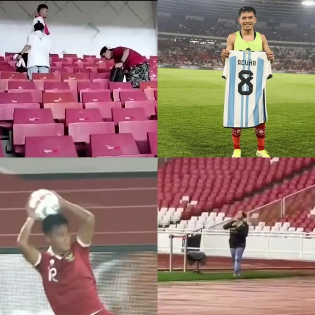 Serba-serbi momen unik di pertandingan Timnas Indonesia vs Argentina (Sumber : instagram)