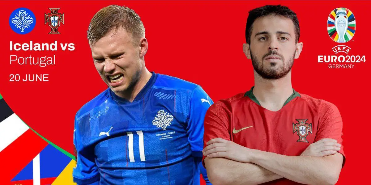 Islandia vs Portugal di babak Kualifikasi Euro 2024 (Sumber : Twitter)