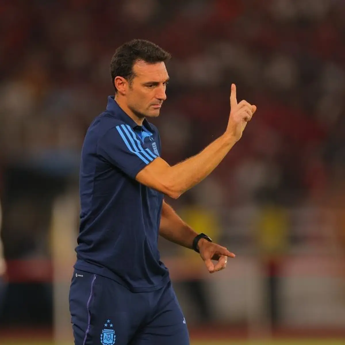 Pelatih Timnas Argentina, Lionel Scaloni tidak terkesan dengan pemain Timnas Indonesia. (Sumber : Twitter)