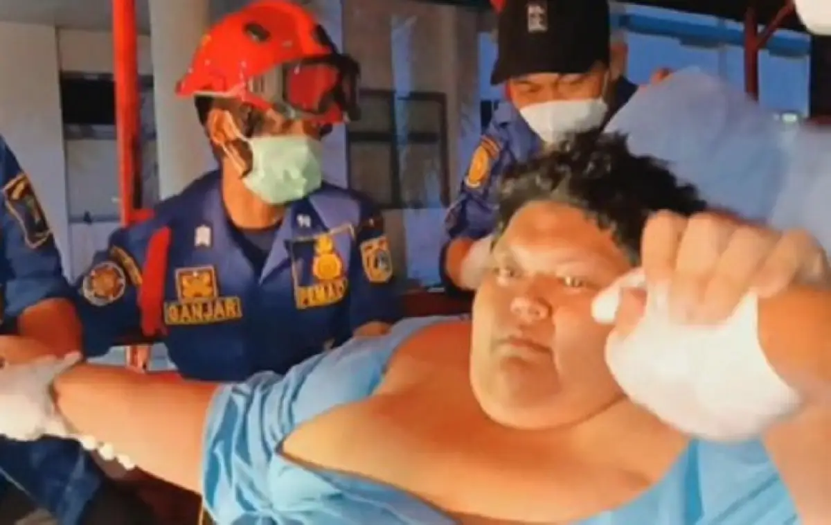 Fajri, pemuda obesitas 300 kg asal Tangerang, meninggal dunia pada Kamis 22 Juni 2023. (Sumber : YouTube CNN Indonesia)