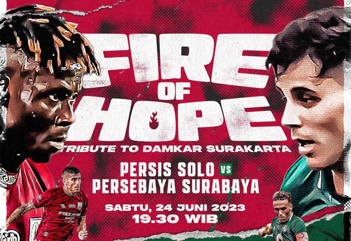 Laga persahabatan Persis Solo vs Persebaya Surabaya di Stadion Manahan, Sabtu 24 Juni 2023. (Sumber : Instagram @persisofficial)