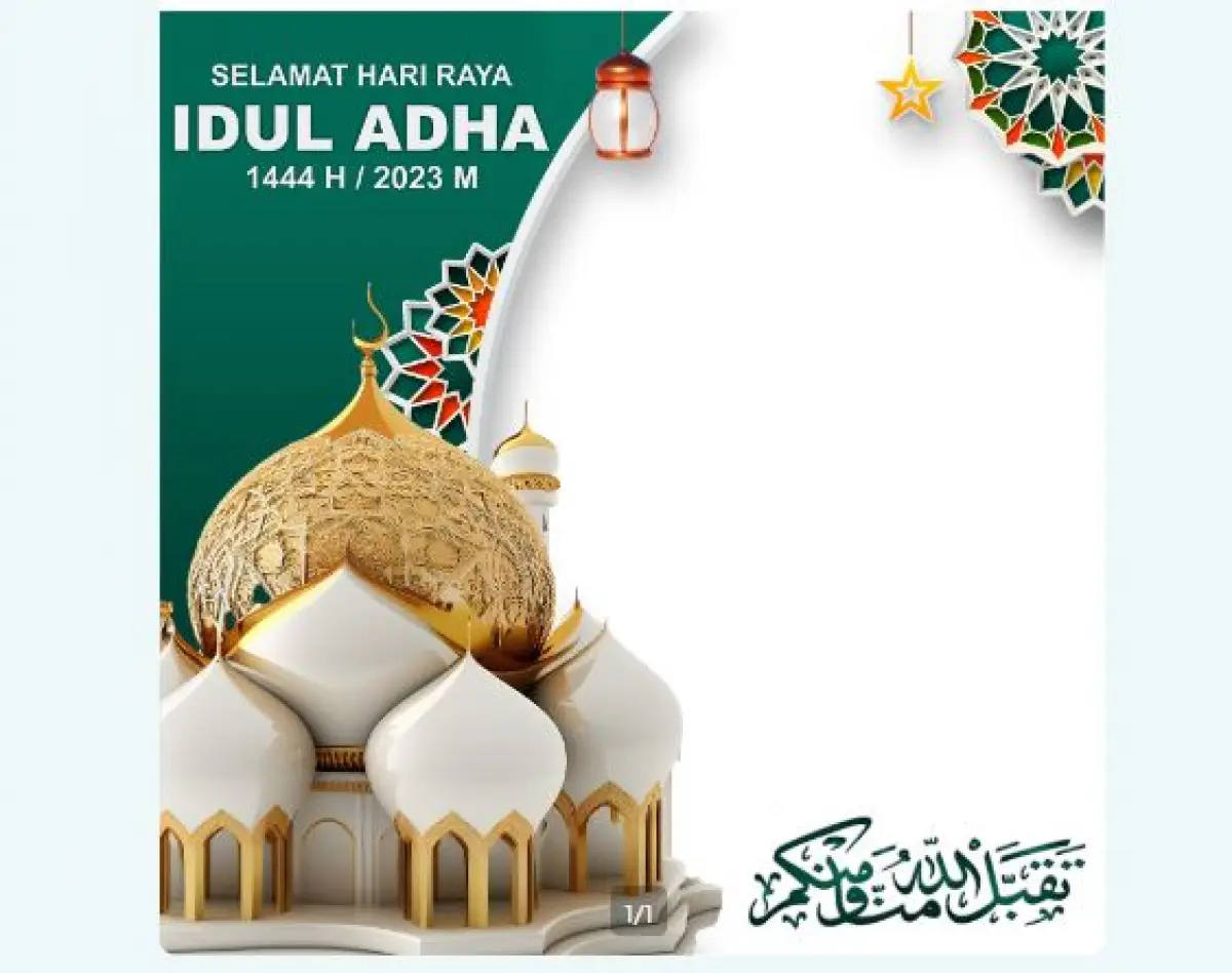 Inilah link Twibbon untuk kartu ucapan Idul Adha (Sumber : Twibbonize)