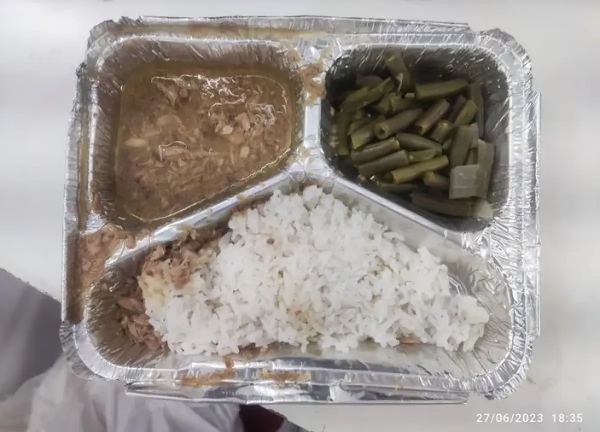 Menu makanan jemaah haji yang sedang viral di media sosial (Sumber : Twitter)