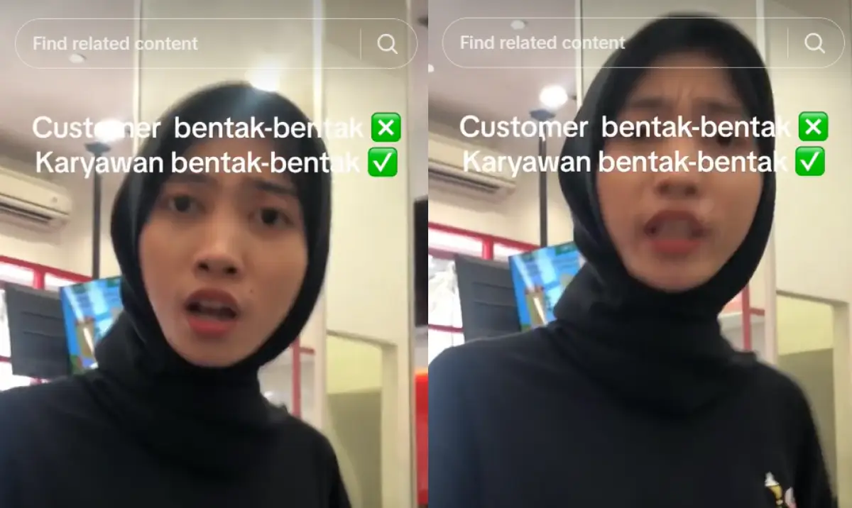 Viral video karyawan Mixue membentak pelanggan padahal pesanannya salah. (Sumber : TikTok @nuynuyuyy)