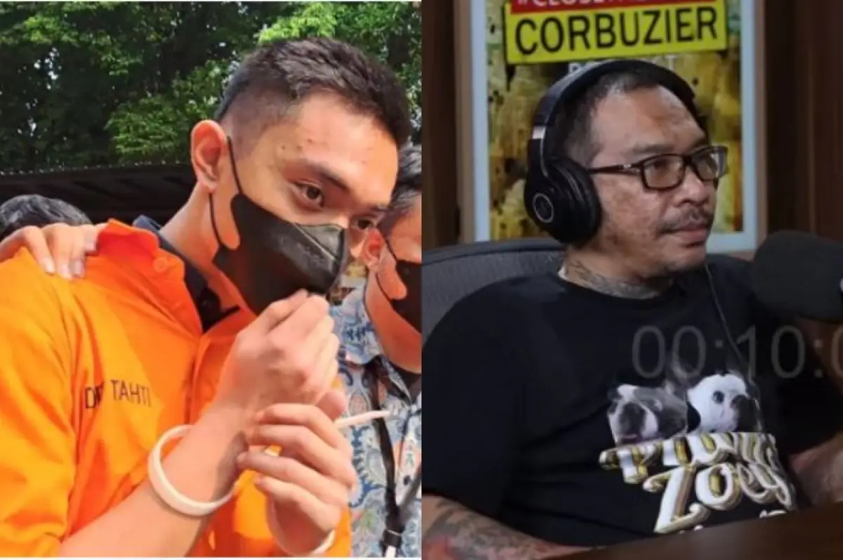 Ini pesan sarkas Jonathan Latumahina untuk Mario Dandy (Sumber : Kolase : PMJ News/YouTube Dedy Corbuzier)