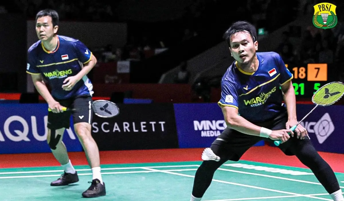 Ahsan/Hendra dan 13 wakil Indonesia lainnya akan bertanding di Malaysia Open 2024 pada 9 Januari 2024 mendatang. (Sumber : PBSI)