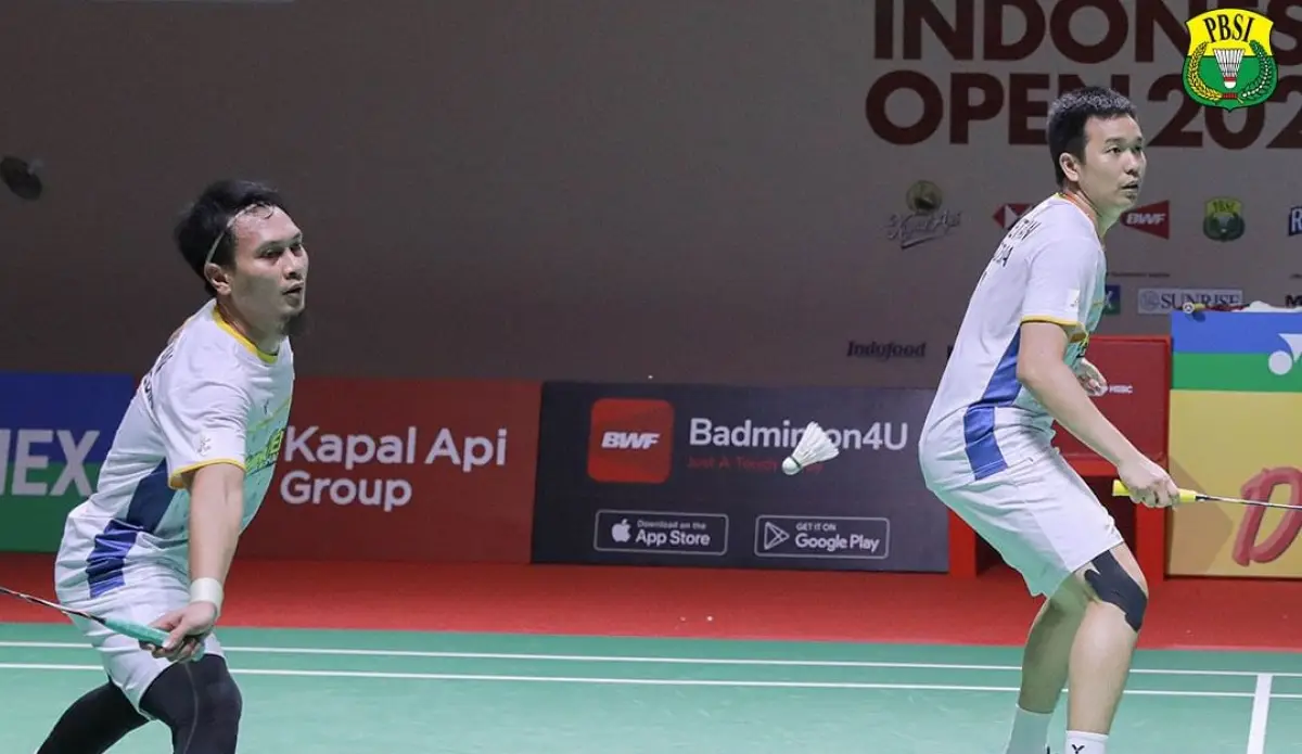 Ahsan/Hendra bakal absen di India Open 2024. (Sumber : PBSI)